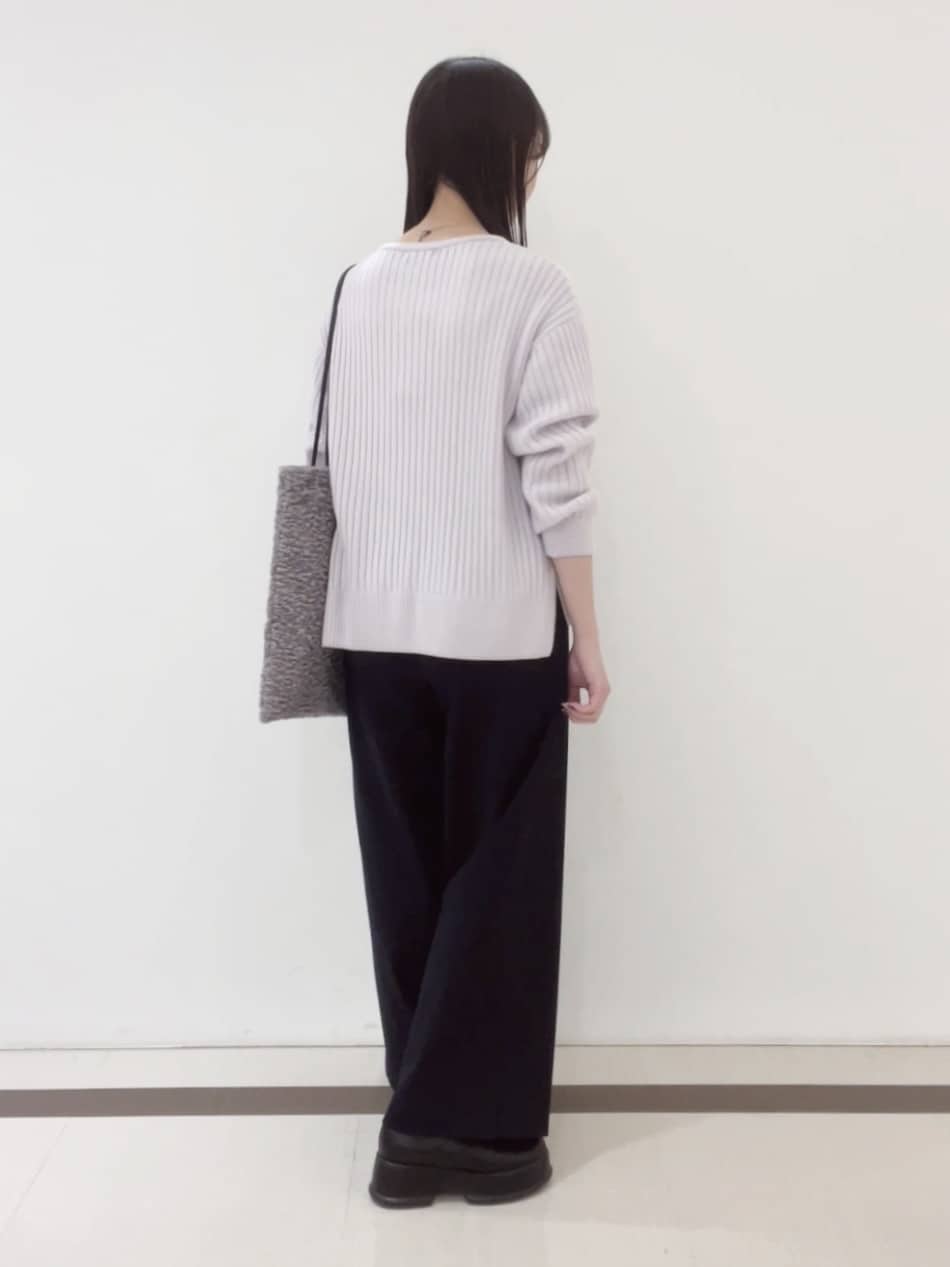 yukaさんの「Reflect｜【ゆったり着られる◎】ワイドリブニットプルオーバー」を使ったコーディネート