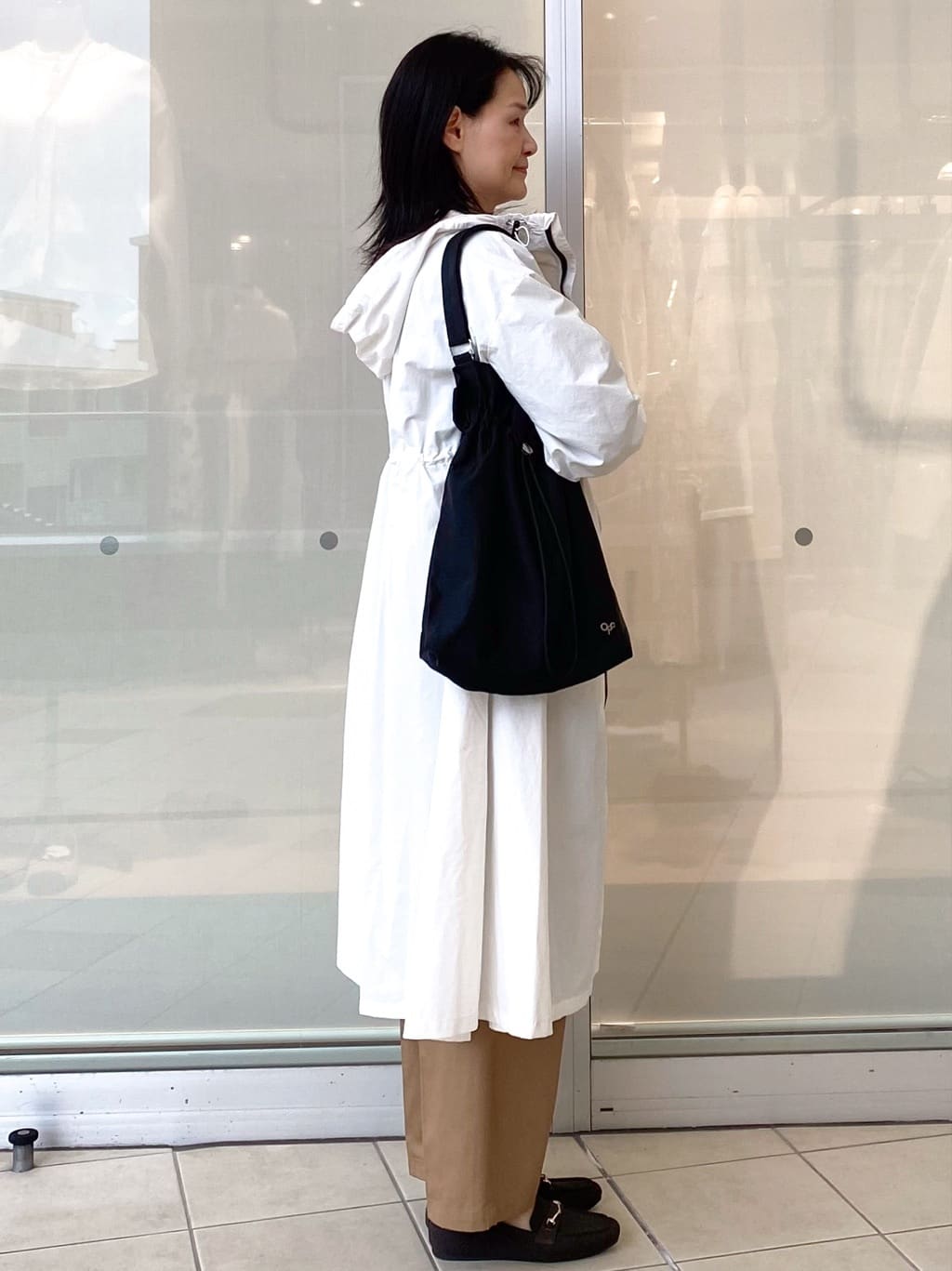 Jeanさんの「OPAQUE.CLIP｜撥水フードZIPロングコート【洗濯機OK】」を使ったコーディネート