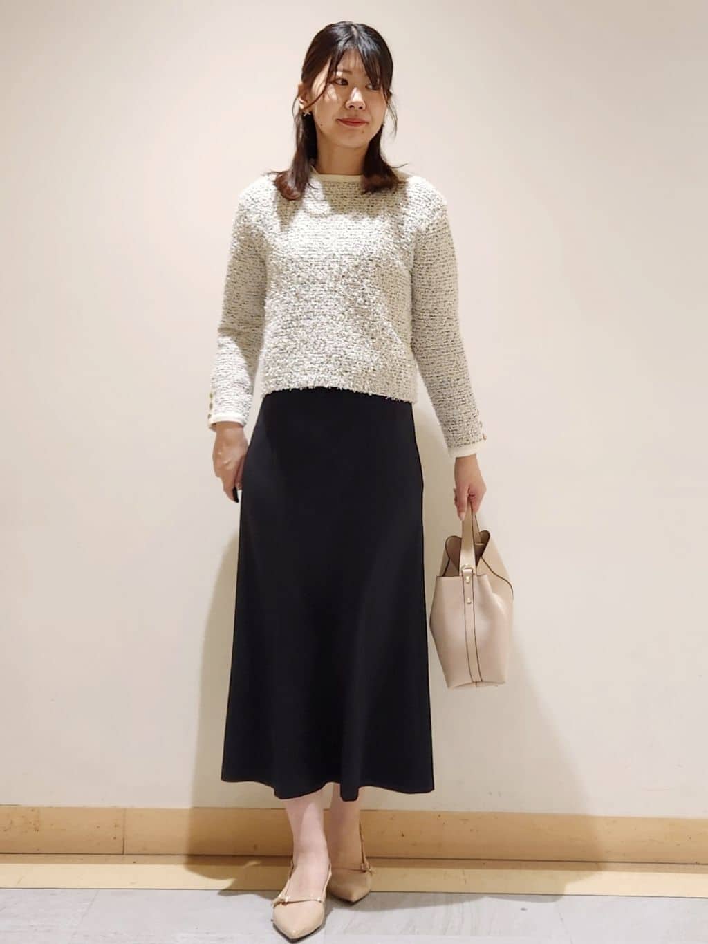 yukaさんの「COUP DE CHANCE｜【日本製】スタンドカラーのショート丈コート」を使ったコーディネート