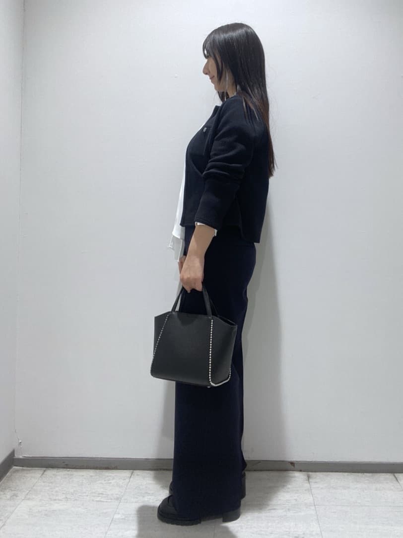 meiさんの「INDIVI｜【洗える】ジョーゼットボウタイブラウス」を使ったコーディネート
