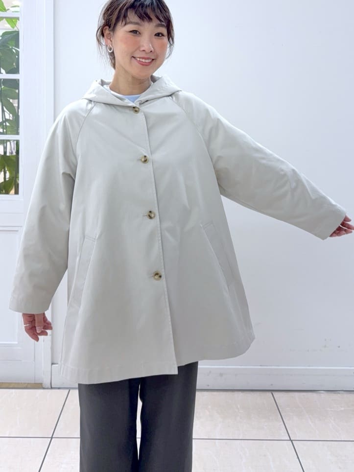 Osawaさんの「Dessin｜【洗える】フードトレンチコート」を使ったコーディネート