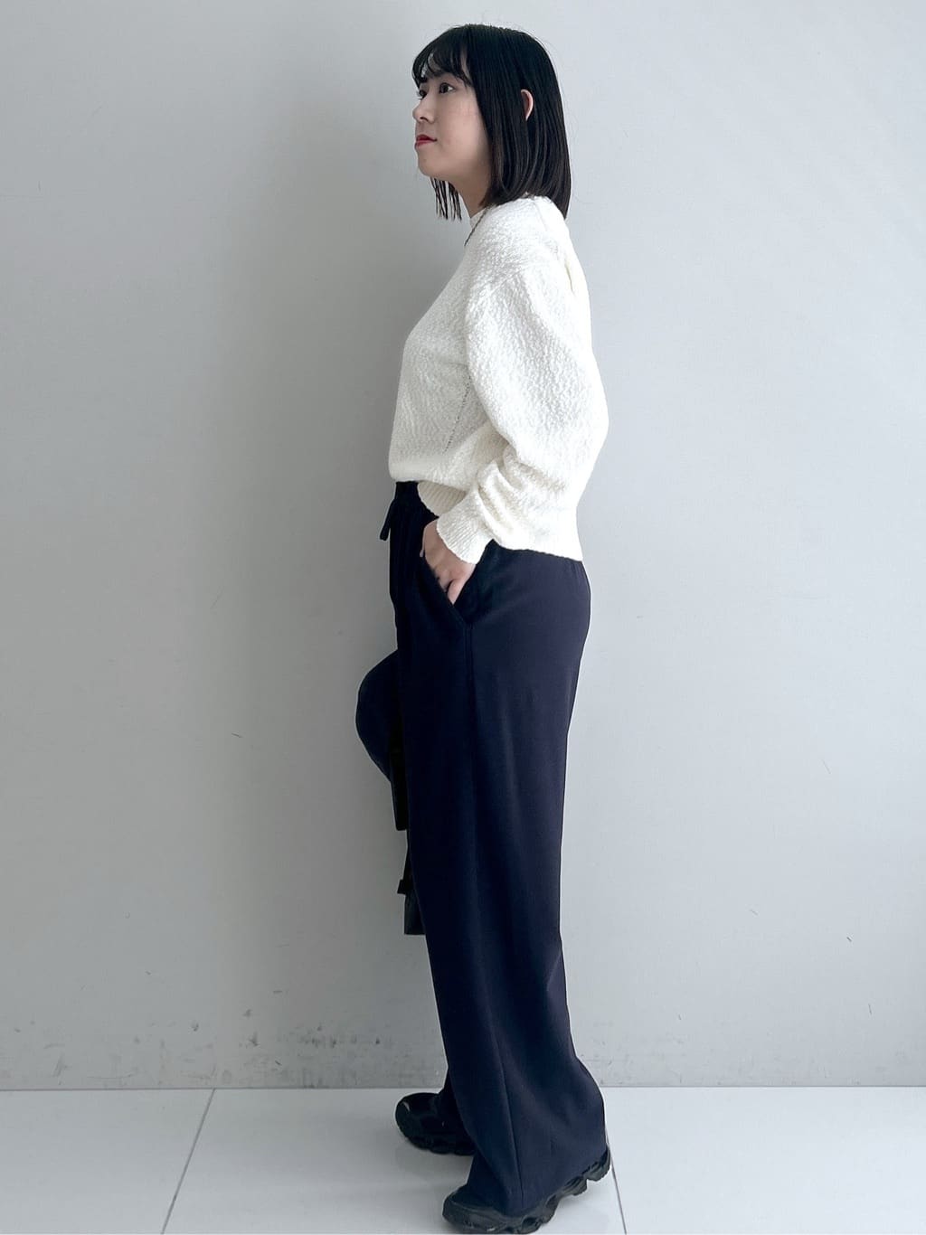 Hirokaさんの「Dessin｜【洗える】ローゲージコットンニット」を使ったコーディネート