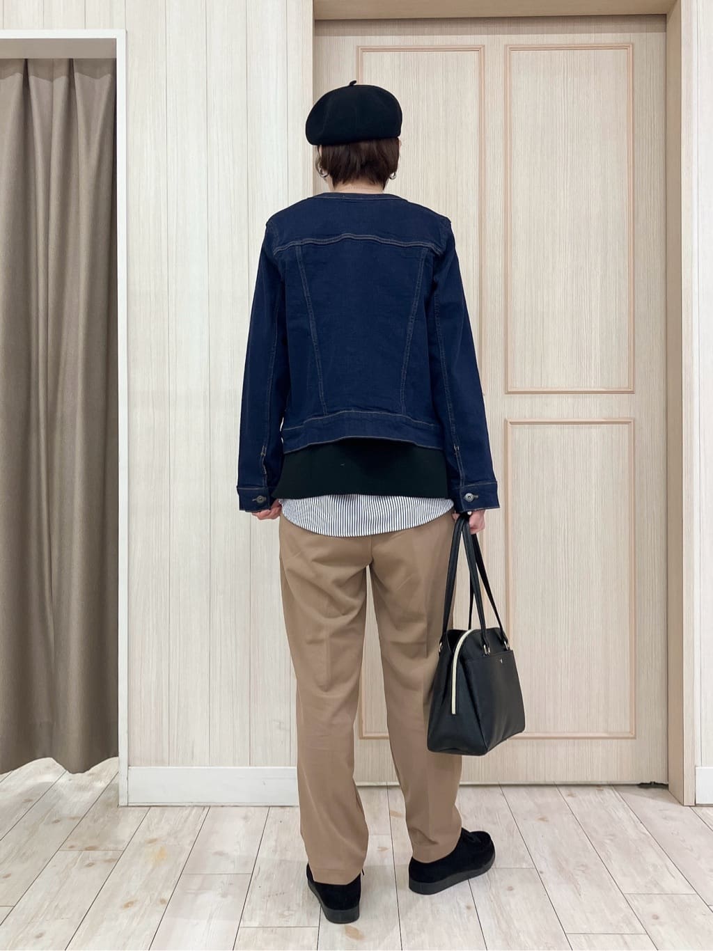 Turnerさんの「SHOO･LA･RUE｜【SHOO・LA・RUE DENIM/S-LL/高レビュー】大人のための ノーカラーデニムジャケット」を使ったコーディネート