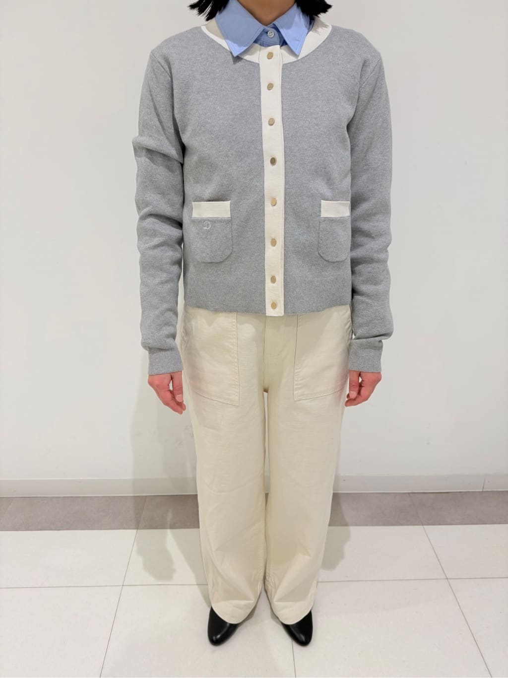 MIYAKAWAさんの「DRESSTERIOR｜◆ウォッシャブル コットンカシミヤ コンビカーデ」を使ったコーディネート