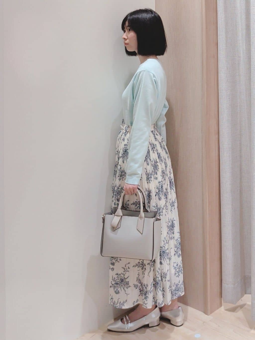 Yuiさんの「grove｜高評価！【洗濯機OK】ベーシックニット【毛玉軽減】」を使ったコーディネート