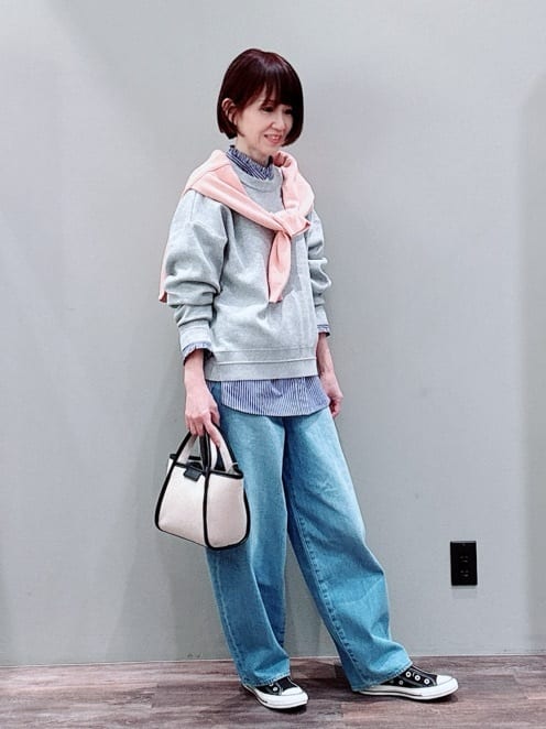 Satoさんの「Dessin｜【洗える】フリルネックブラウス」を使ったコーディネート