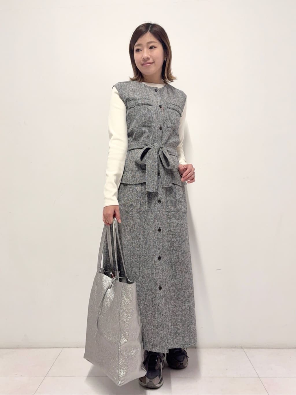 Nishijimaさんの「DRESSTERIOR｜◆【ウォッシャブル】コットンフルニードルニット」を使ったコーディネート