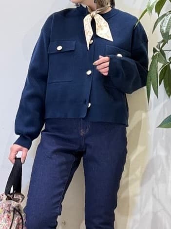 misakiさんの「SHOO･LA･RUE｜【洗濯機可/S-LL】1枚でも羽織りでも 華やか上品カーデ」を使ったコーディネート