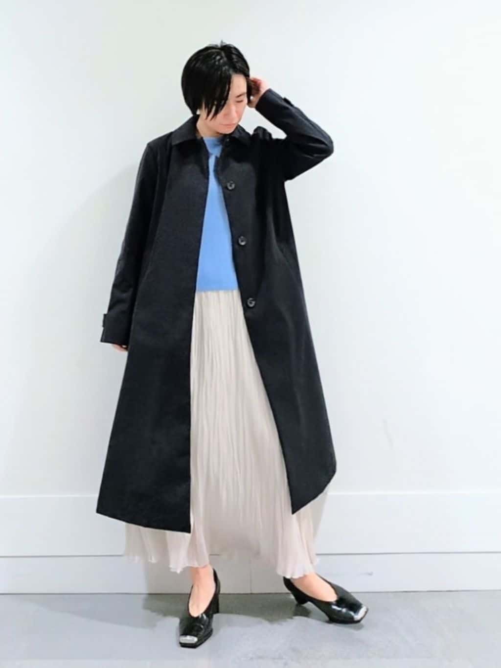 ミズタさんの「UNTITLED｜◆【はっ水/洗える】タスランステンカラーコート」を使ったコーディネート