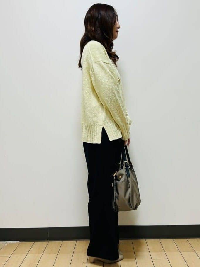 miiiさんの「Reflect｜【レイヤードにおすすめ◎】ロング丈リラクシーニット」を使ったコーディネート