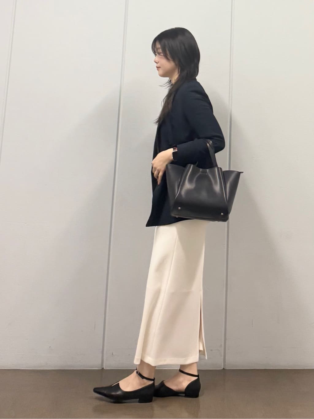 mizukiさんの「INDIVI｜【洗える／多機能／SETUP可】着る日傘ダブルジャケット」を使ったコーディネート