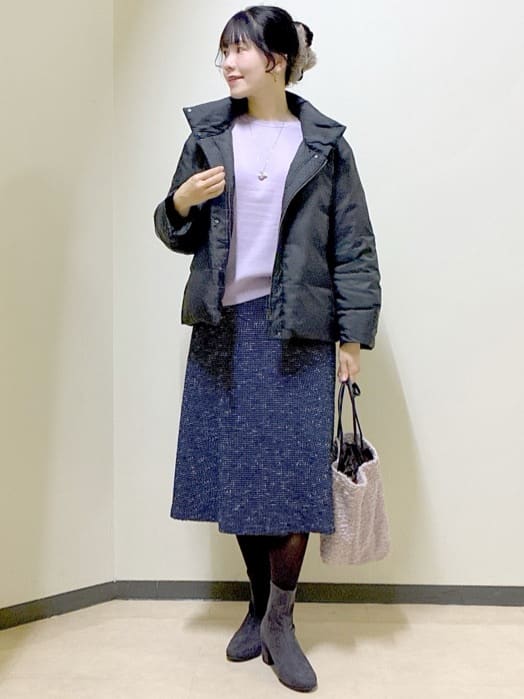  beni_gingerさんの「Reflect｜【すっきりシルエット】ショート丈ダウンコート」を使ったコーディネート