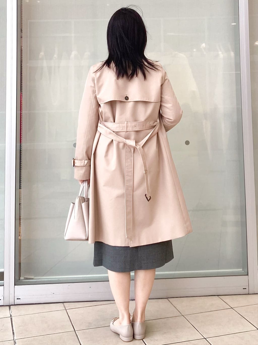 Jeanさんの「OPAQUE.CLIP｜撥水トレンチコート【洗濯機OK／花粉対応】《XS～3L》」を使ったコーディネート