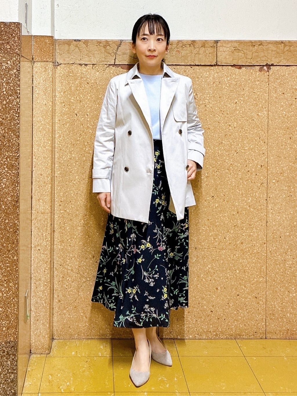 hattoriさんの「INDIVI｜【洗える／華やか】袖プリーツニット」を使ったコーディネート