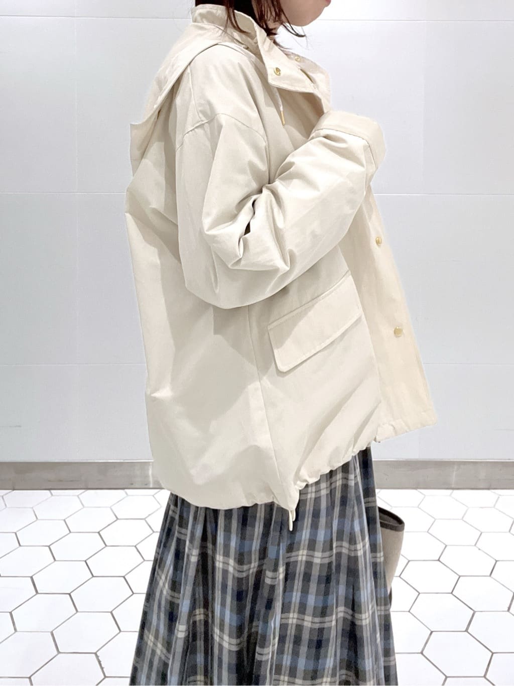 Makinoさんの「Dessin｜【撥水/2WAY】フーディーブルゾン」を使ったコーディネート