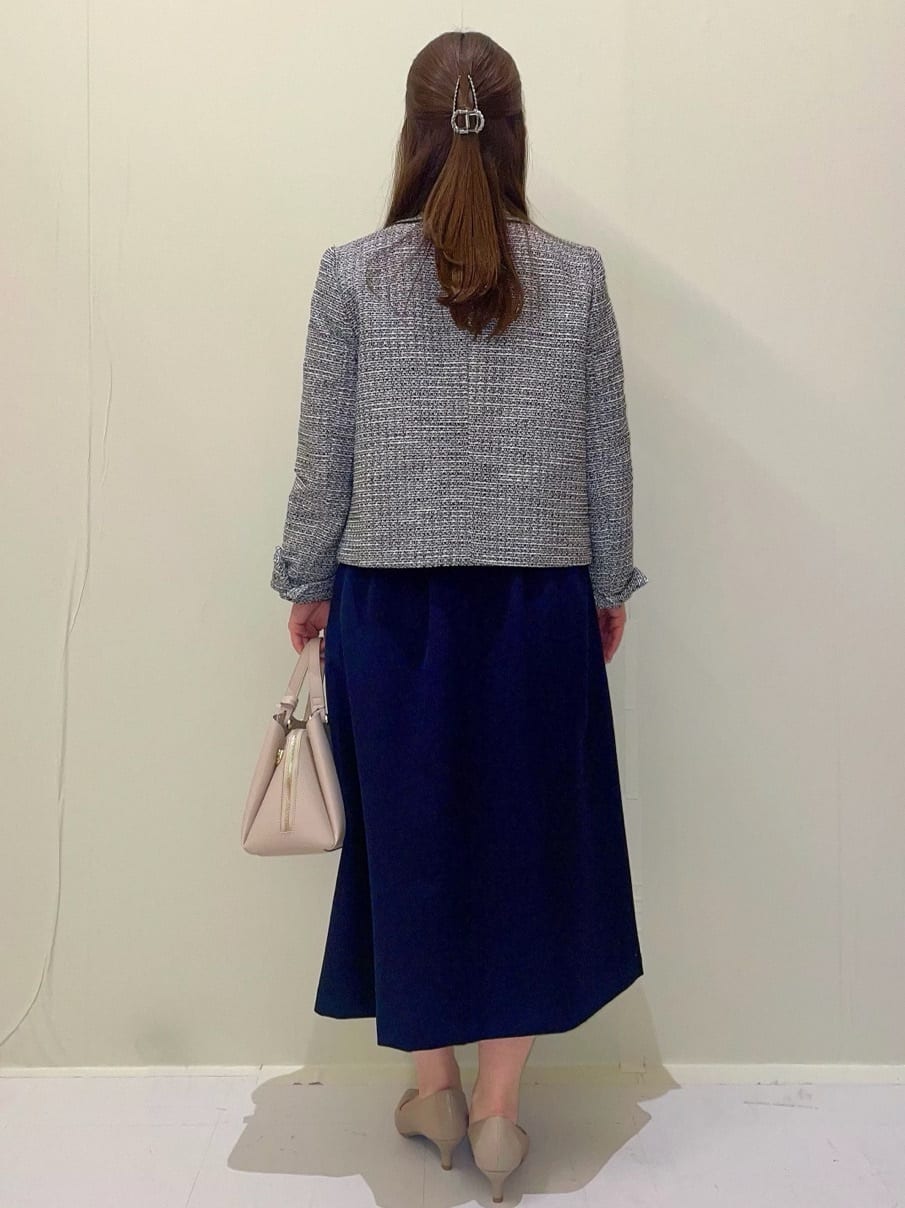 ayumiさんの「OPAQUE.CLIP｜《通勤対応》フィットアンドフレアワンピースダブルクロス【洗濯機OK】」を使ったコーディネート