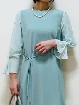 Riiさんの「Reflect｜【SS-4Lサイズ／付属リボン】スリーブデザインジョーゼットワンピース」を使ったコーディネート