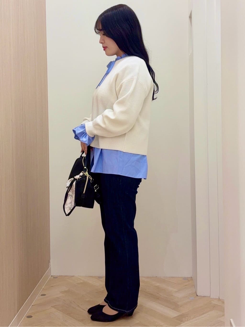 minamiさんの「grove｜毎日着たくなる、もちもち畦編みニット」を使ったコーディネート