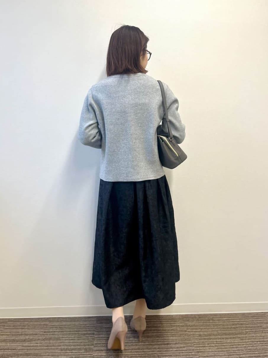 saoriさんの「【花粉防止／手洗い可】ニットジャケット」を使ったコーディネート