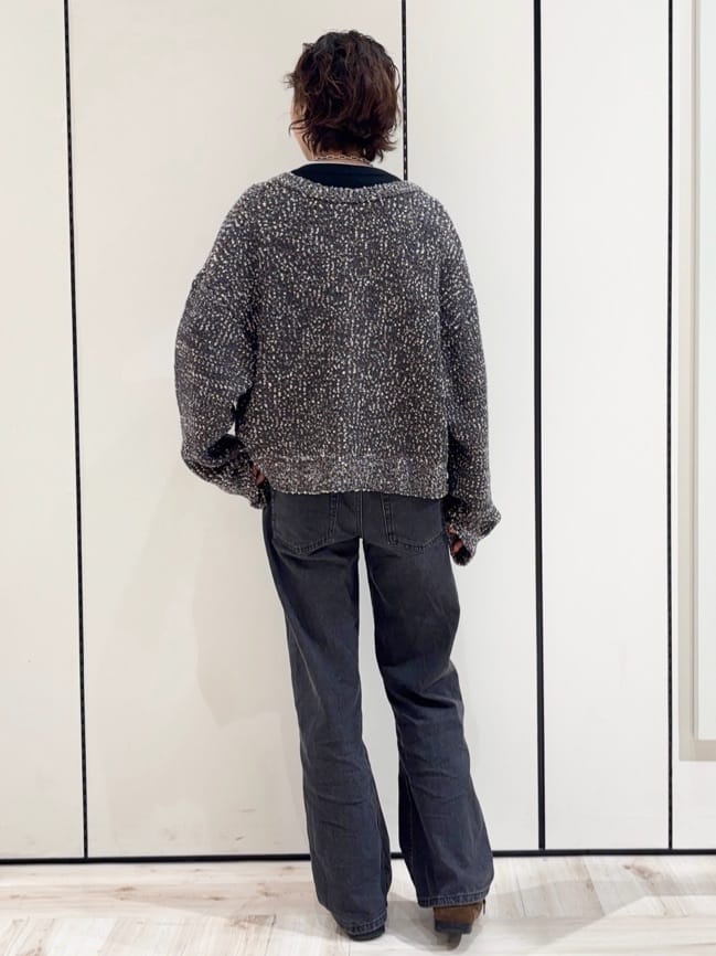 ｓａｔｏｍｉさんの「SHOO･LA･RUE｜【洗濯機可/前後2WAY】ぽこぽこニットカーディガン」を使ったコーディネート