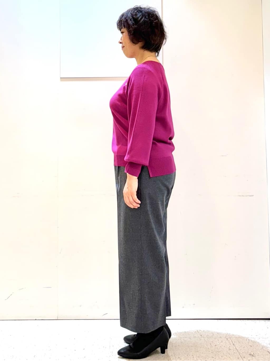 ヤスコさんの「Reflect｜【ゆったり着られる◎】ラグランスリーブニット」を使ったコーディネート