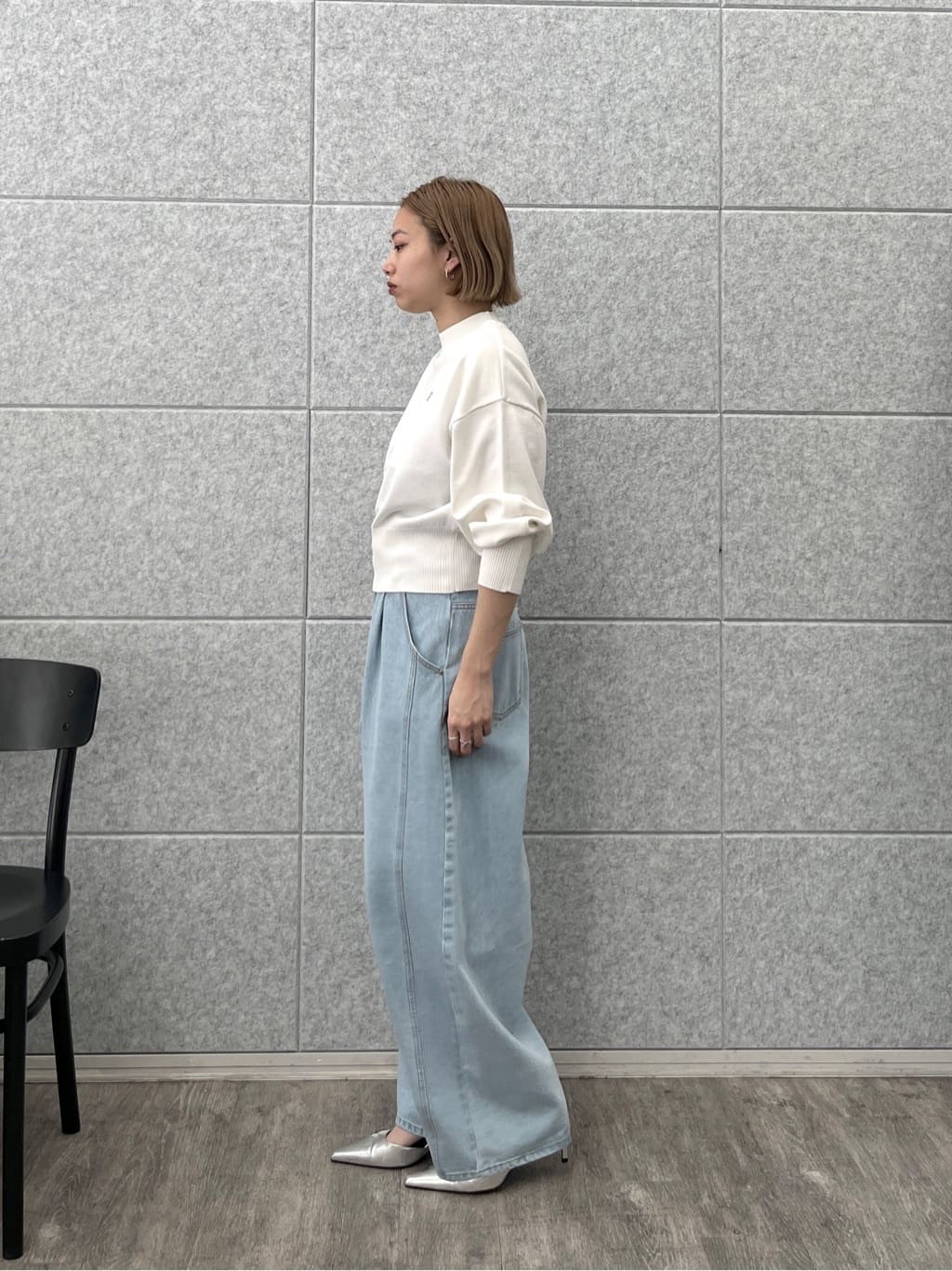 Harukaさんの「INDIVI｜Timeless｜フォルムロゴニット」を使ったコーディネート