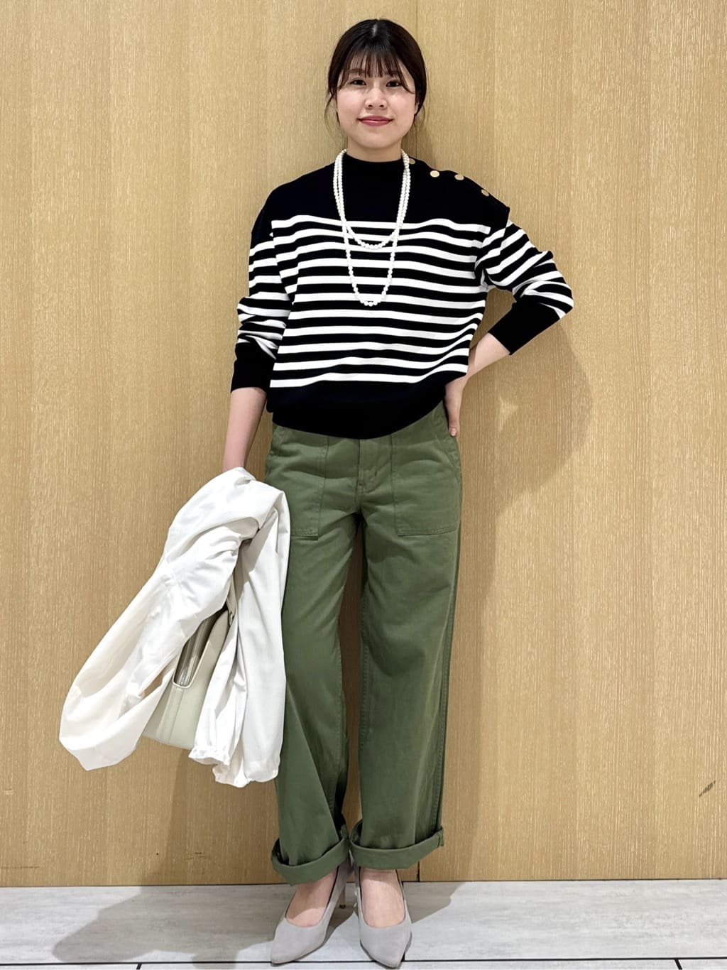 nanaさんの「UNTITLED｜【洗える】ミラノリブニット」を使ったコーディネート