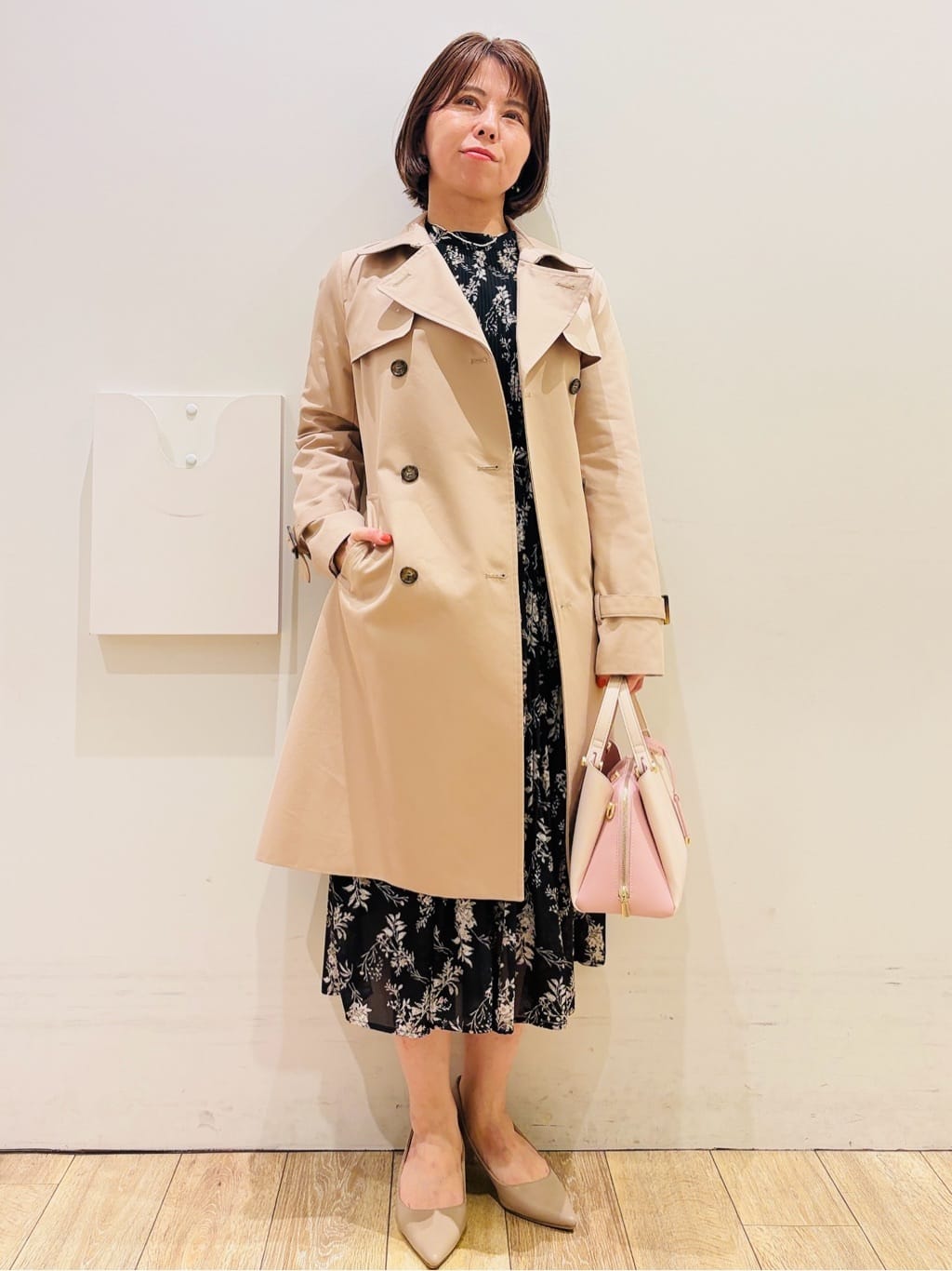 YUKOさんの「index｜撥水トレンチコート【洗濯機OK／花粉対応】《XS～3L》」を使ったコーディネート