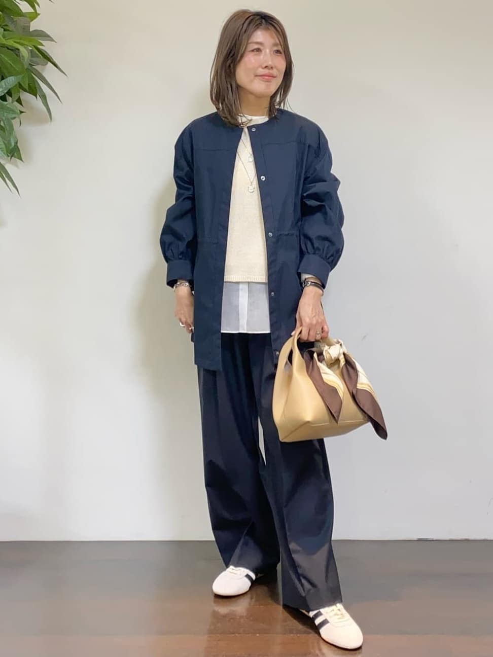tomoさんの「UNTITLED｜◆【洗える/光沢感】ファンシーヤーンニット」を使ったコーディネート