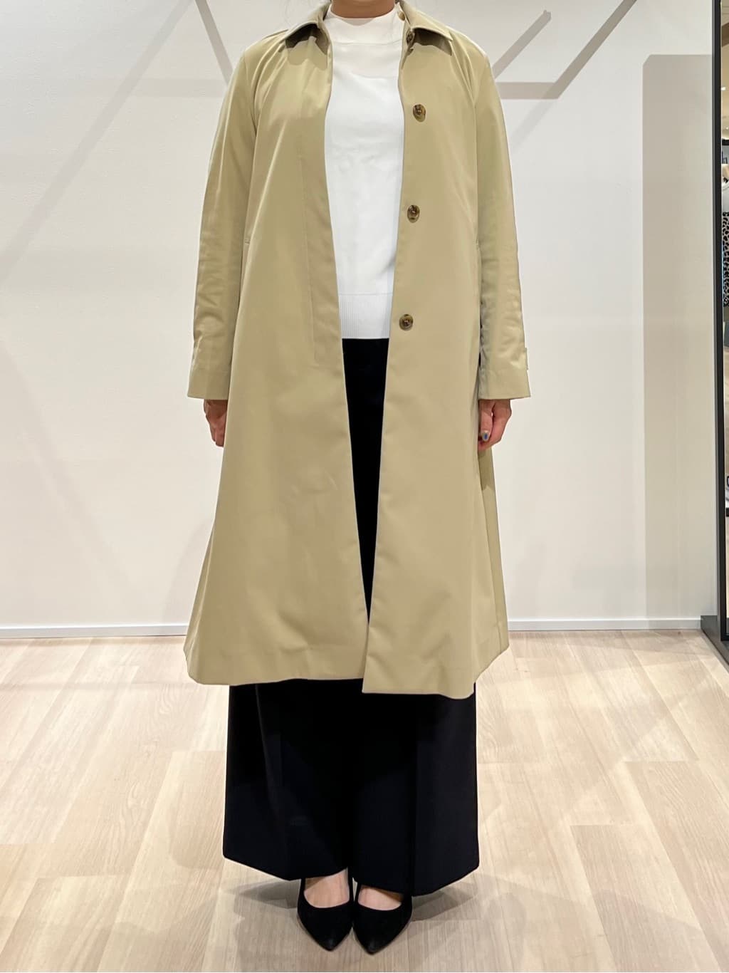 TOMOMIさんの「UNTITLED｜◆【はっ水/洗える】タスランステンカラーコート」を使ったコーディネート