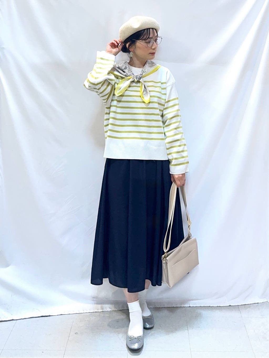 𝐇𝐢𝐫𝐨𝐦𝐢さんの「SHOO･LA･RUE｜ふんわり女性らしさあふれる ギャザーフレアスカート」を使ったコーディネート