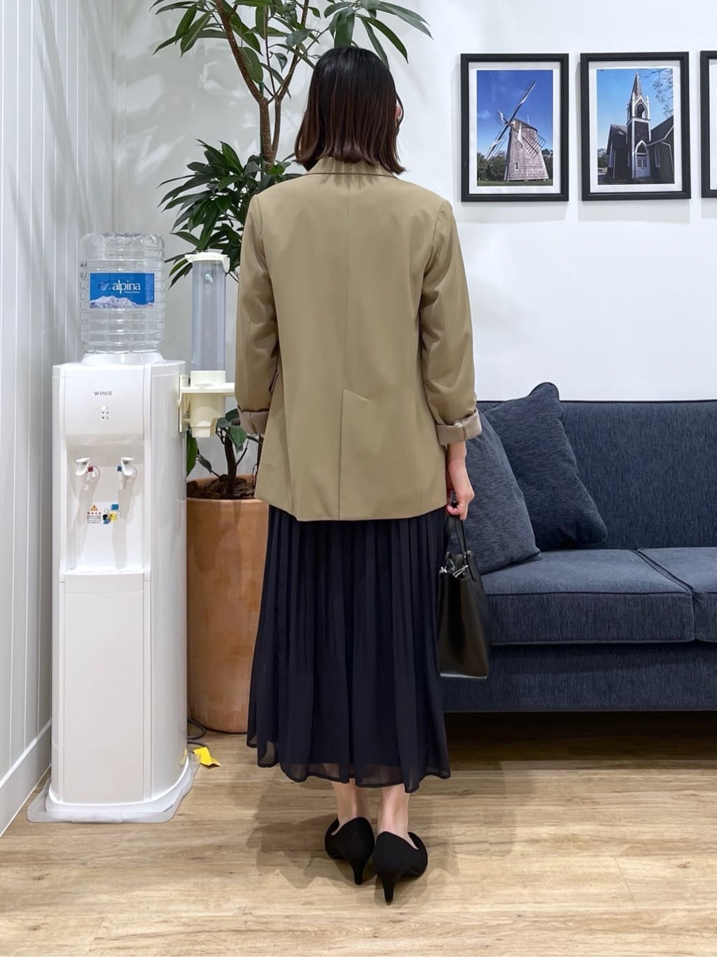 canaさんの「Dessin｜【洗える】ジョーゼットブラウス」を使ったコーディネート
