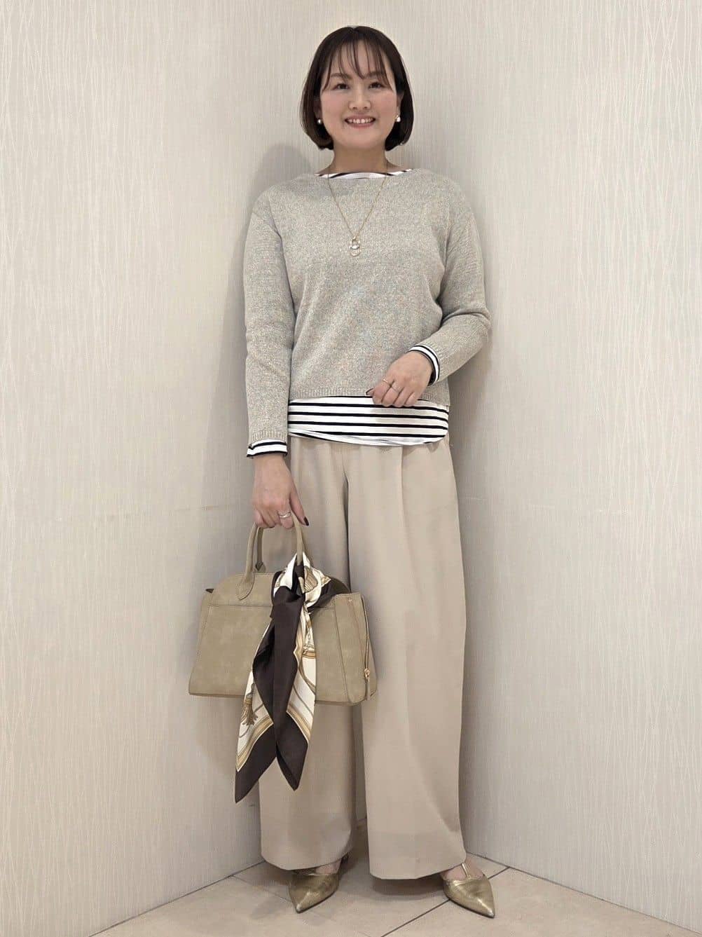 naokoさんの「UNTITLED｜【定番人気/はっ水/洗える】タスランショートトレンチコート」を使ったコーディネート