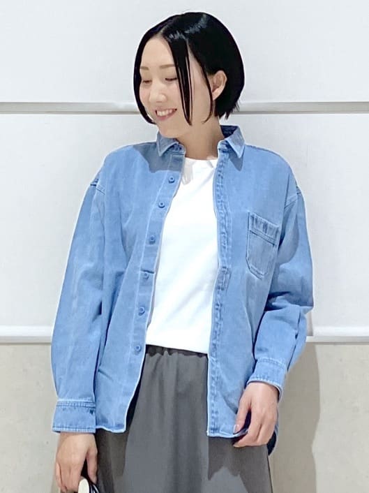 eriko さんの「Dessin｜【ユニセックス/洗える】10OZデニムシャツ」を使ったコーディネート