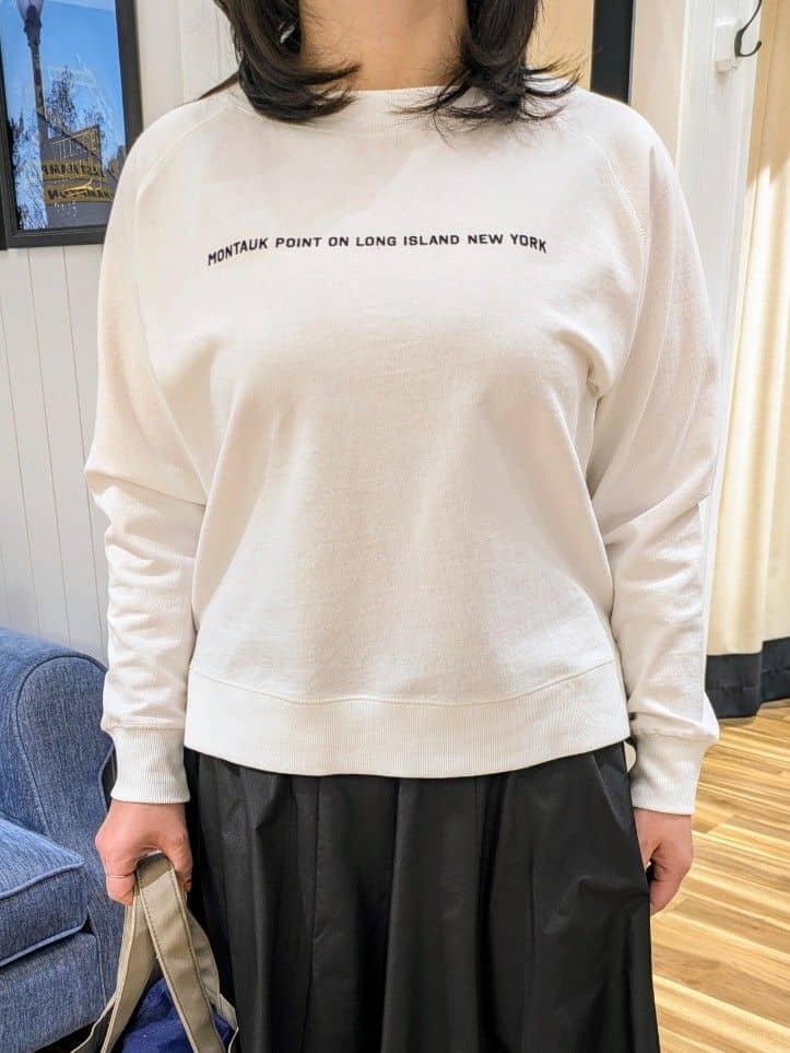  naomiさんの「Dessin｜【洗える】ラグラン切り替えミニロゴカットソー」を使ったコーディネート