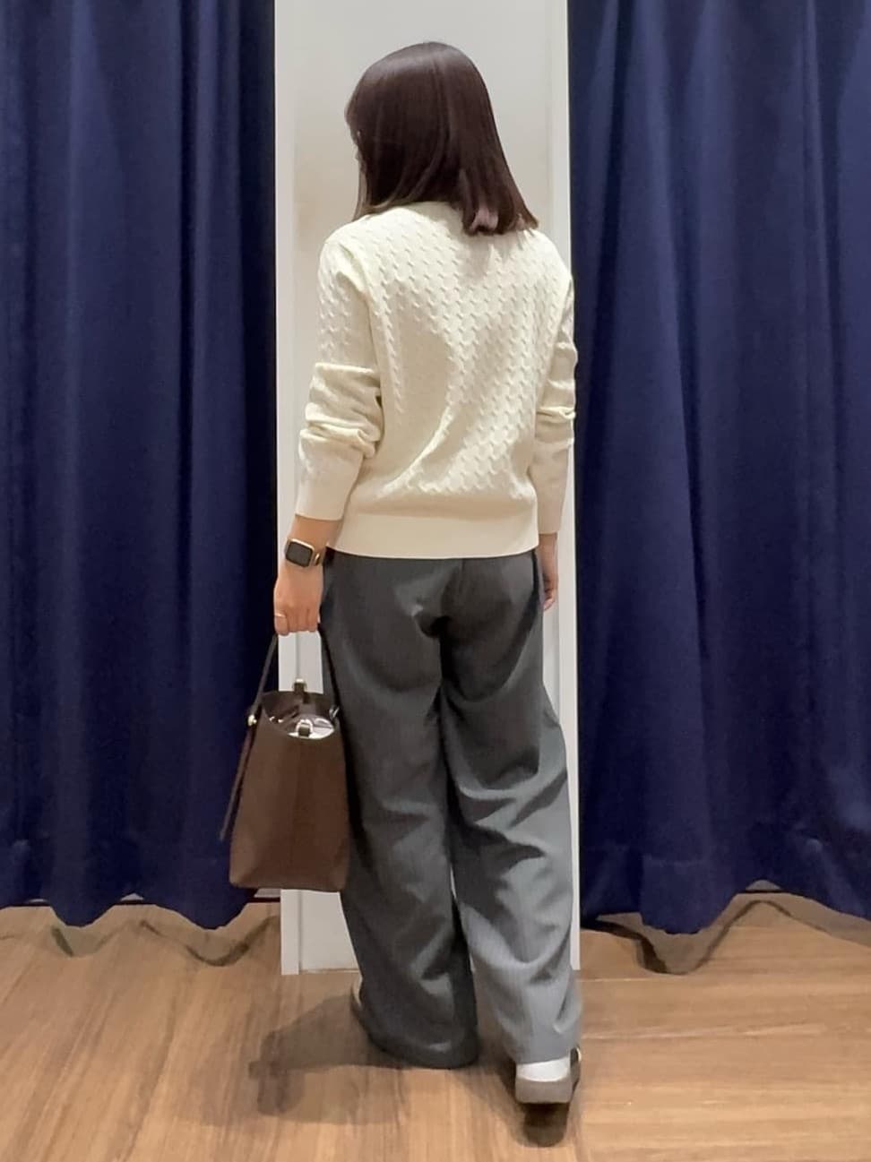 cherryさんの「THE SHOP TK｜【POLO BCS 別注】ケーブルカーディガン」を使ったコーディネート
