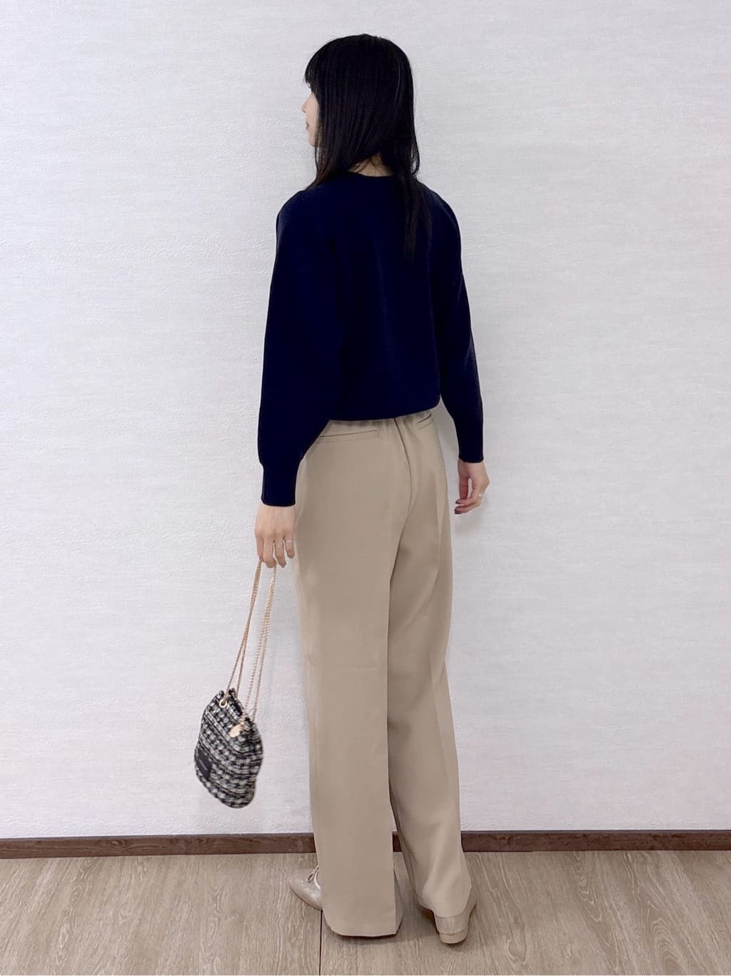 sachikoさんの「OPAQUE.CLIP｜スウェットライクニット【洗濯機OK】」を使ったコーディネート