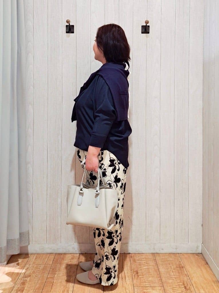 kotomiさんの「SHOO･LA･RUE｜【NEW/22.5㎝-24.5㎝】洗えてサラサラ ニットパンプス」を使ったコーディネート