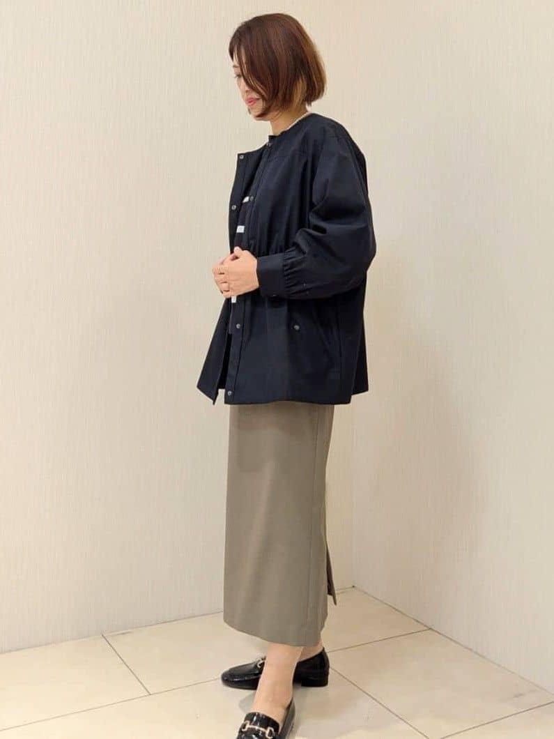 u-macoさんの「UNTITLED｜◆【はっ水】ライトコットンミリタリーコート」を使ったコーディネート