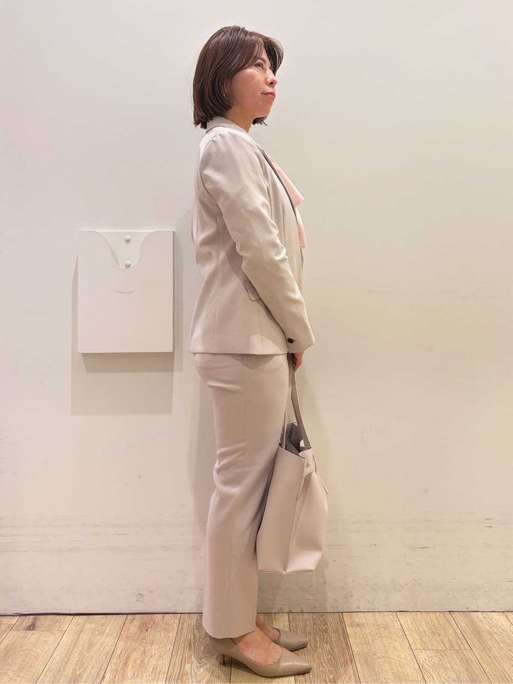 YUKOさんの「index｜ストレッチテーラードジャケット／セットアップ対応【洗濯機OK】」を使ったコーディネート