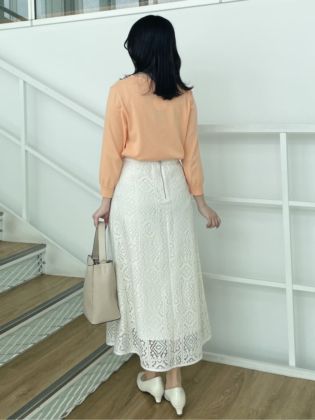 yukariさんの「Reflect｜フロントフリルデザインニット」を使ったコーディネート