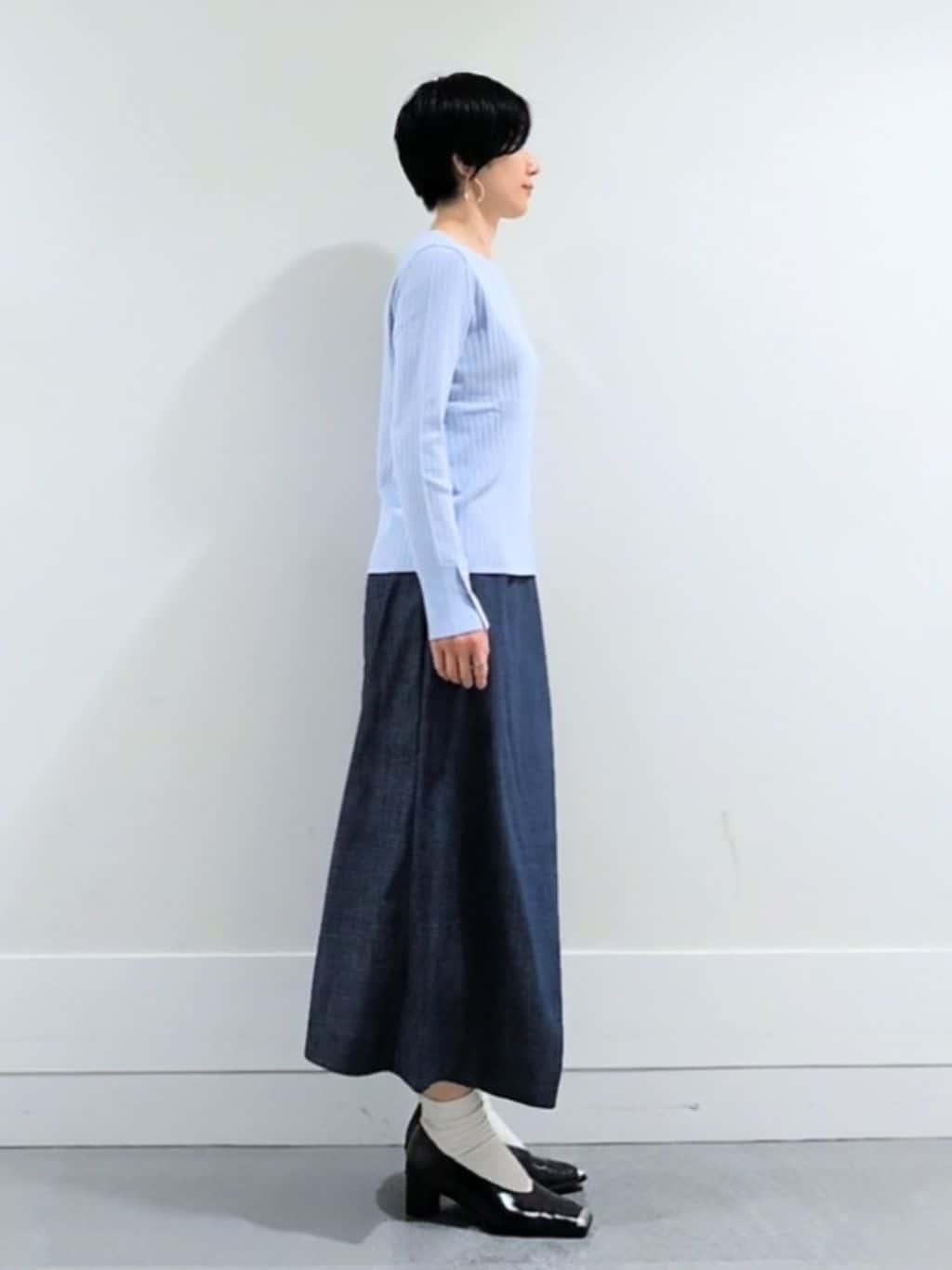 ミズタさんの「UNTITLED｜◆【アンサンブル可/洗える】ワイドリブニット」を使ったコーディネート