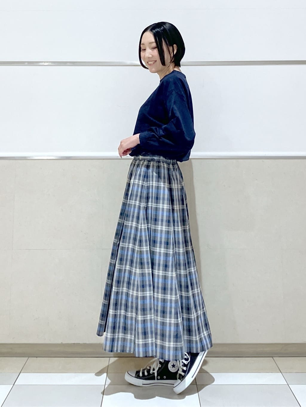 eriko さんの「Dessin｜【花粉ガード/撥水加工/洗える】クルーネックスプリングコート」を使ったコーディネート