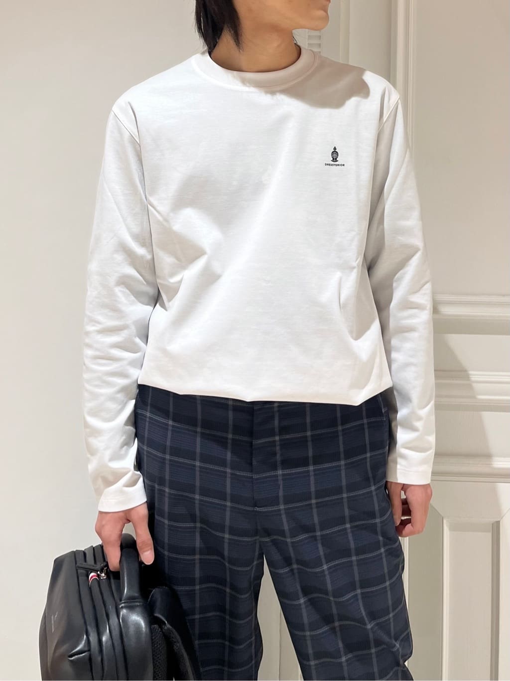 Watanabeさんの「DRESSTERIOR｜【接触冷感/UVカット/抗菌防臭/しわ防止】クールデオドラント ロングTシャツ」を使ったコーディネート