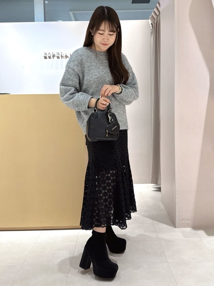 neinaさんの「ESPERANZA｜ハートチャーム付ミニボストンバッグ」を使ったコーディネート