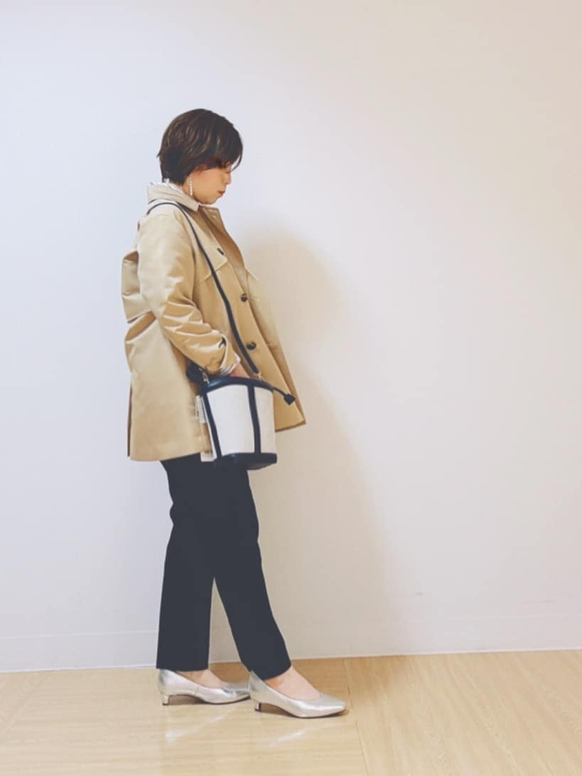マキコさんの「Reflect｜【オン・オフ着回しやすい◎】ダブルブレストジャケット」を使ったコーディネート