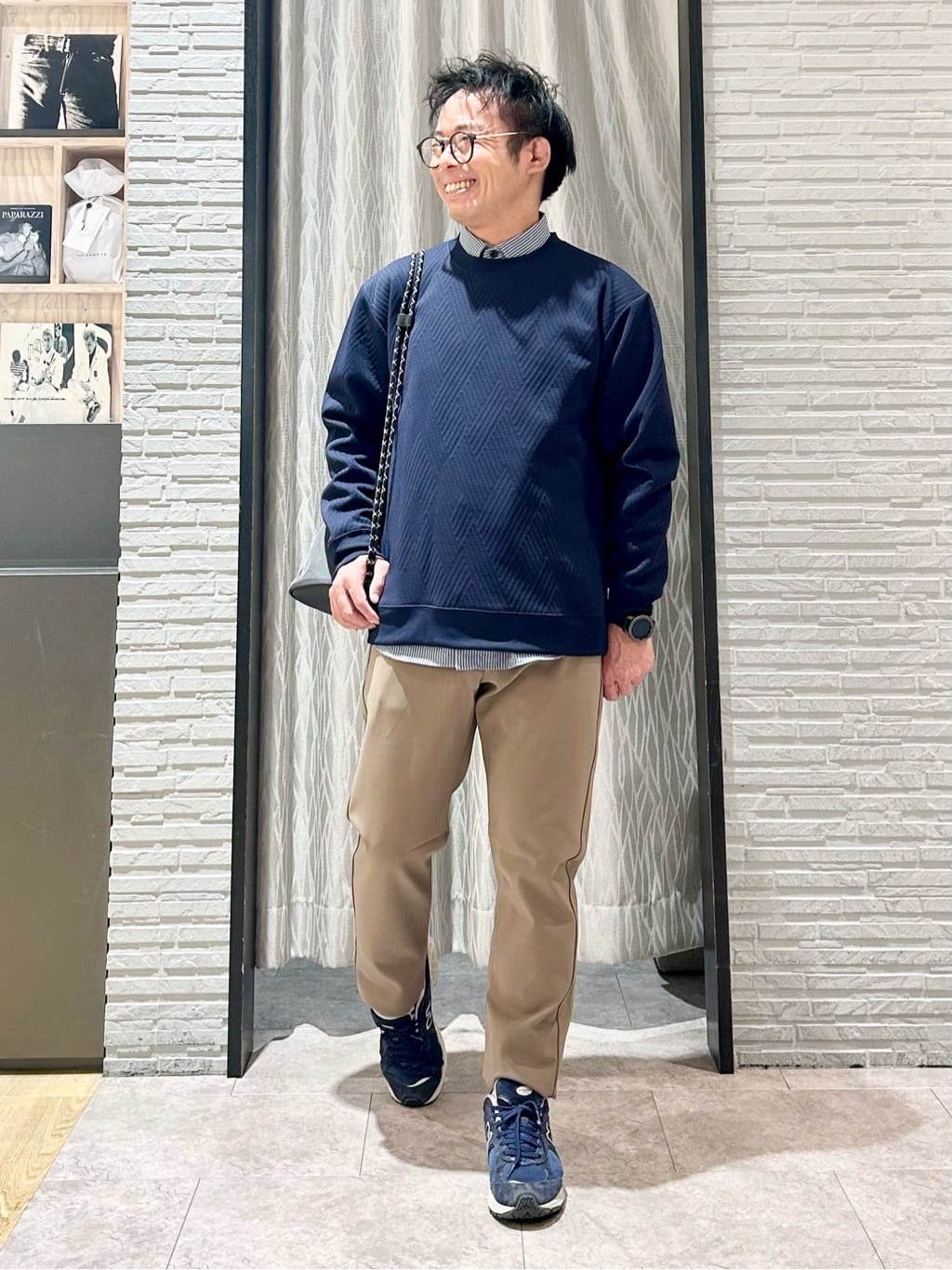 KENJI Iさんの「THE SHOP TK｜【大人の上品カジュアルに】ふくれキルトスウェット　軽量/洗濯機OK」を使ったコーディネート