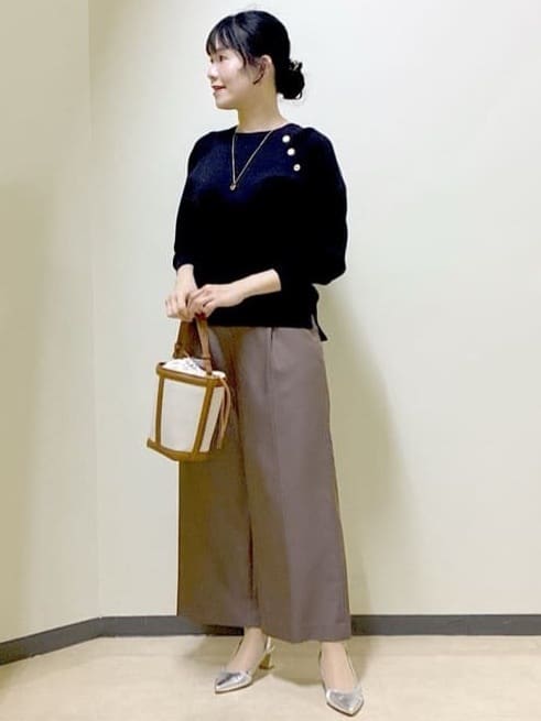  beni_gingerさんの「Reflect｜【ゆったり着られる◎】ラグランスリーブニット」を使ったコーディネート