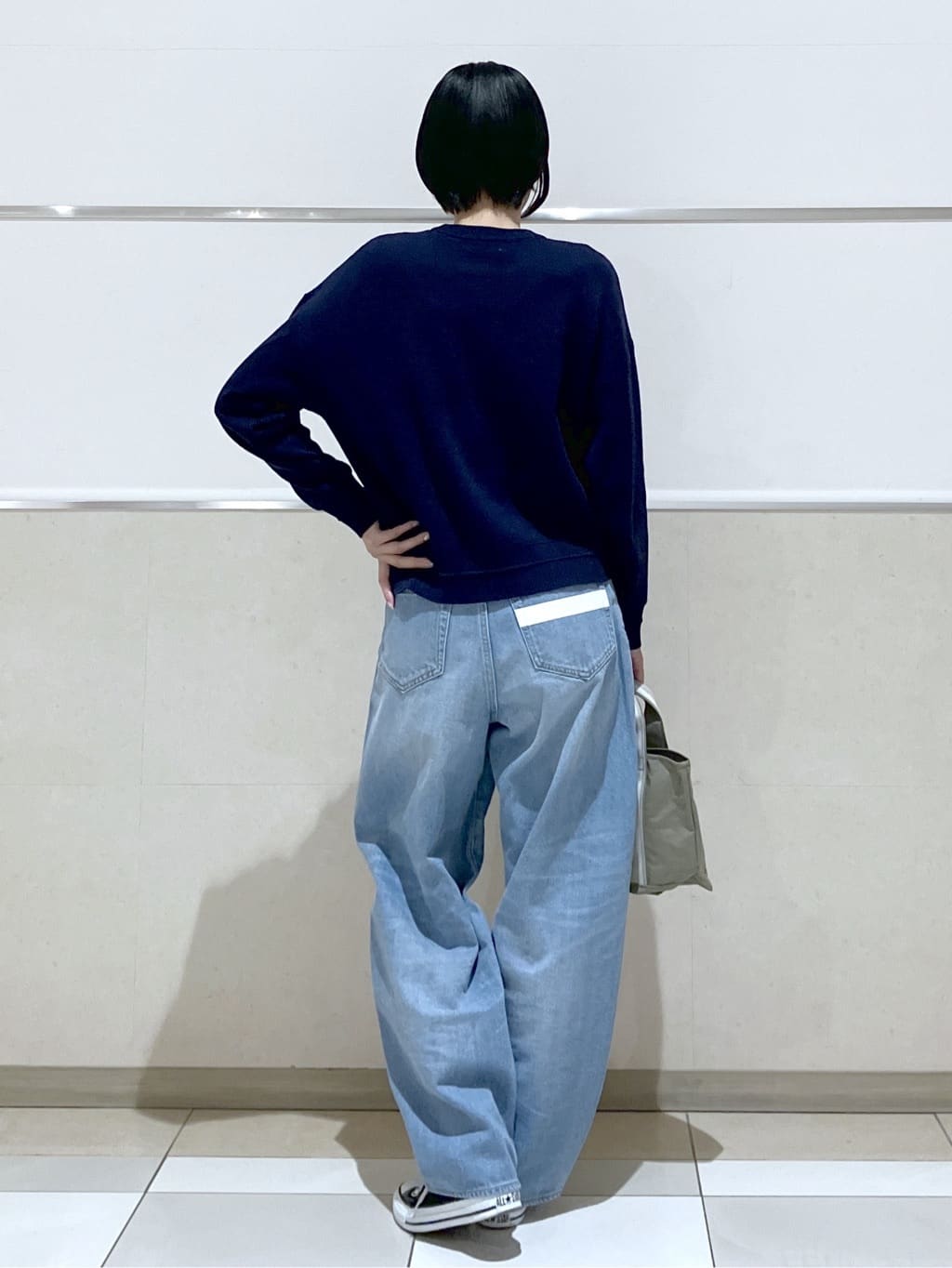 eriko さんの「Dessin｜【花粉ガード/撥水加工/洗える】クルーネックスプリングコート」を使ったコーディネート