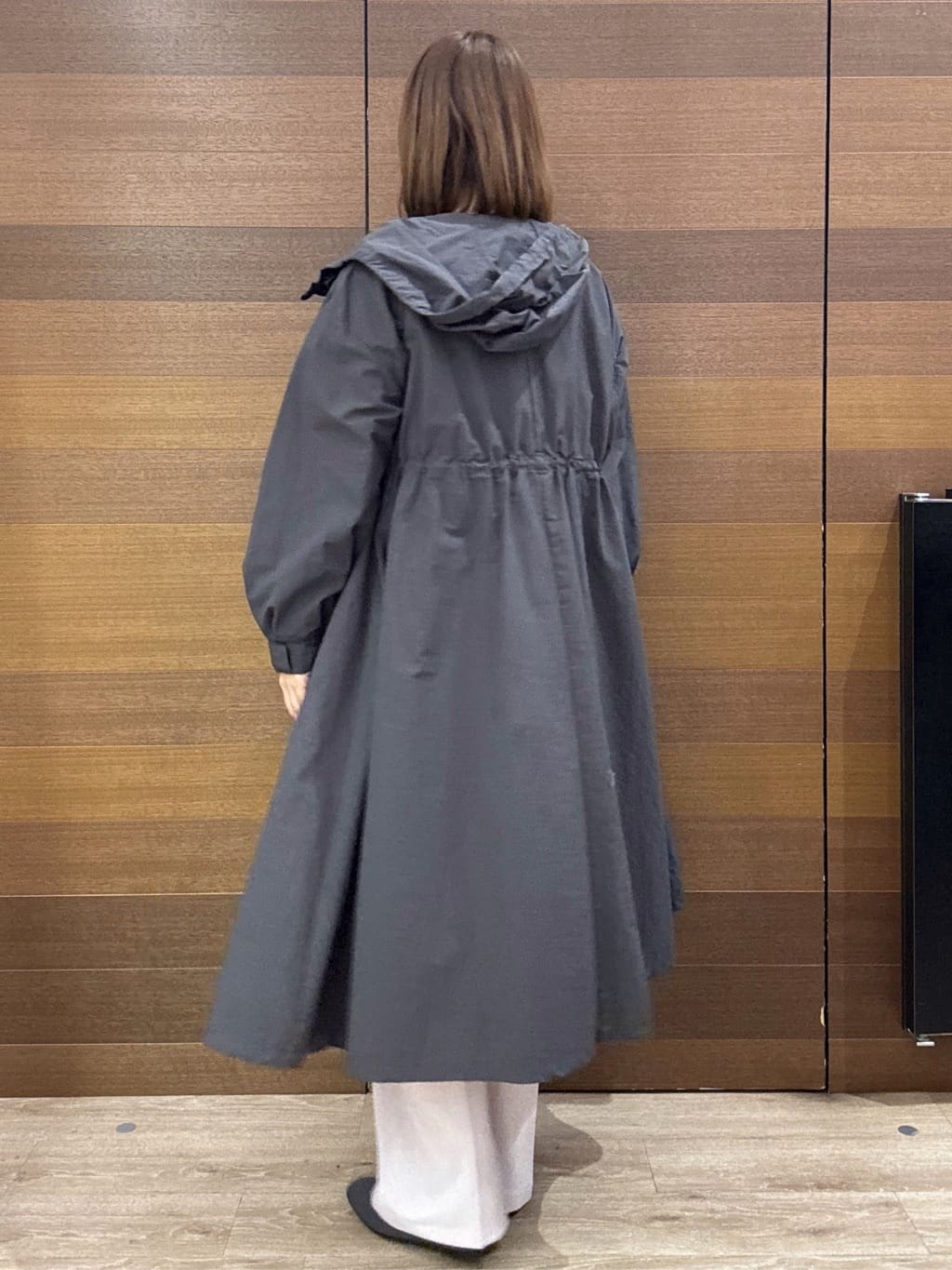 yumeさんの「OPAQUE.CLIP｜撥水フードZIPロングコート【洗濯機OK】」を使ったコーディネート